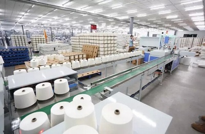 中棉行協(xié)參觀團觀摩大生經(jīng)緯數(shù)字化車間